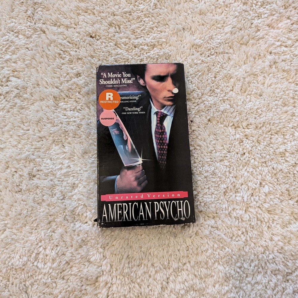 American Psycho VHS Tape